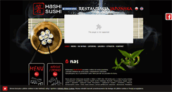 Desktop Screenshot of hashisushi.pl