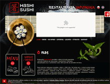 Tablet Screenshot of hashisushi.pl